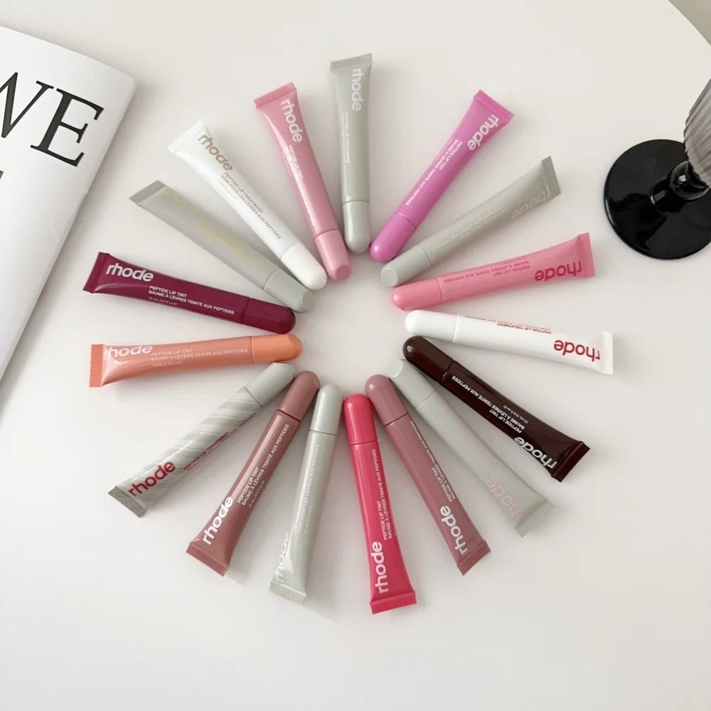 Rhode Makeup Lipstick Phone Case Moisturizer Lip Gloss Lines Lasting Nourishing Ins Salty Tan Raspberry Toast Espresso with Box