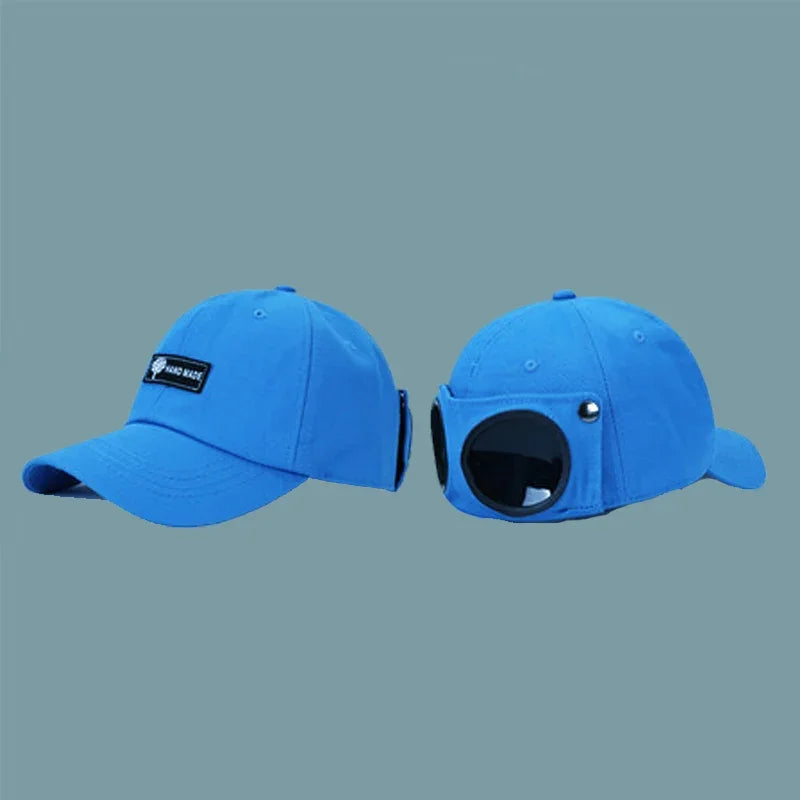 2024 New Fashion Pilot hat Summer Personality Glasses Baseball cap unisex trend sunglasses baseball cap