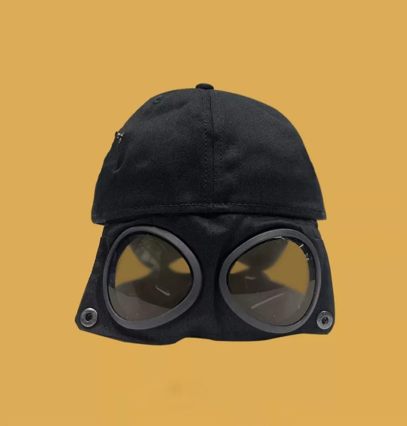 2024 New Fashion Pilot hat Summer Personality Glasses Baseball cap unisex trend sunglasses baseball cap