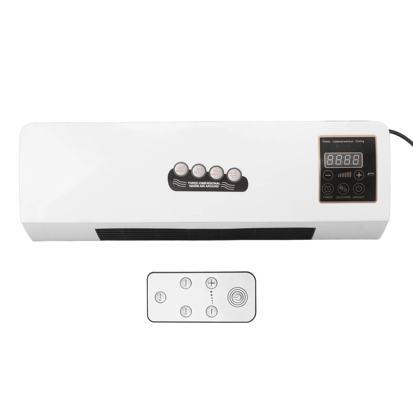 Air Cooler Air Cooler Machine Small Air Conditioner Heater Portable Wall Mounted Air Conditioning Hot Fan for Bathroom Bedroom