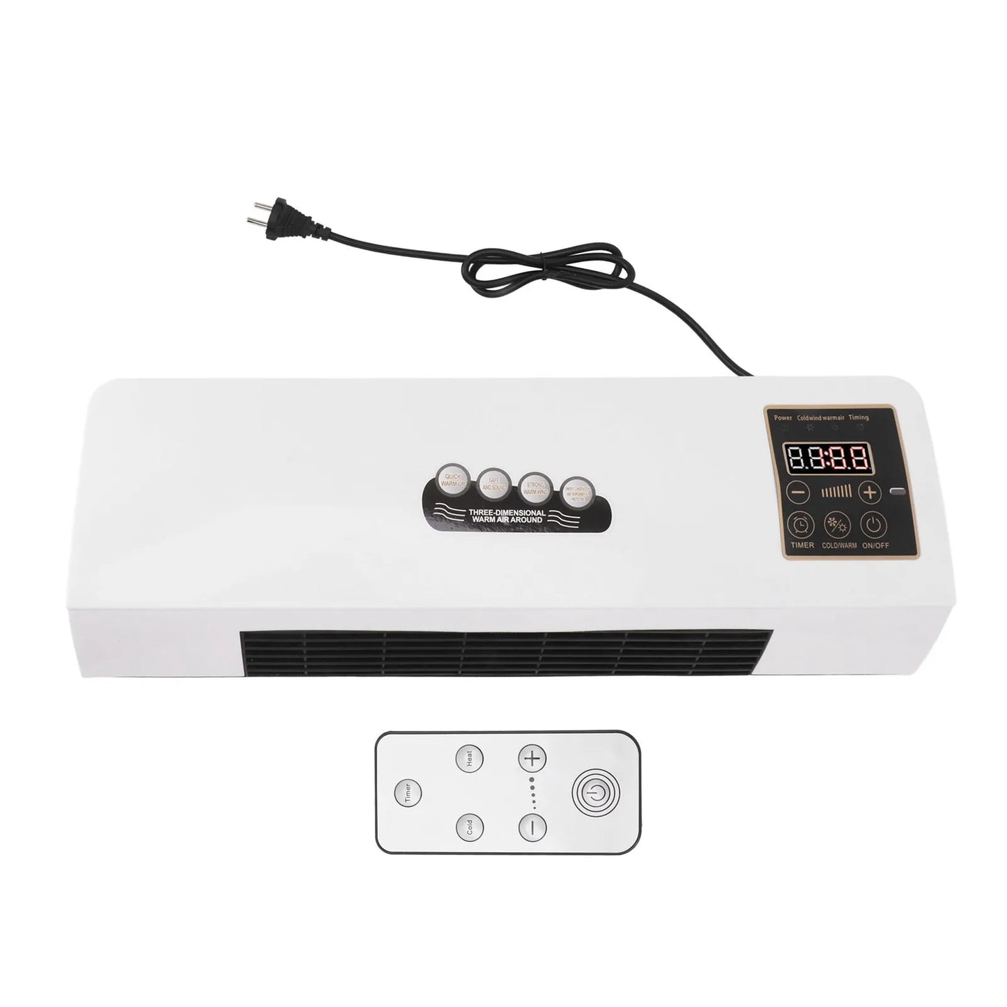 Air Cooler Air Cooler Machine Small Air Conditioner Heater Portable Wall Mounted Air Conditioning Hot Fan for Bathroom Bedroom