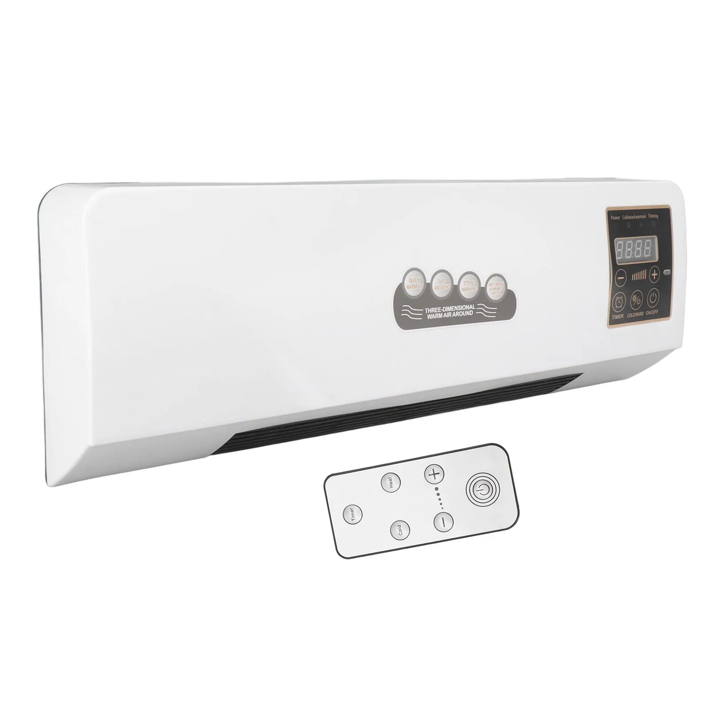 Air Cooler Air Cooler Machine Small Air Conditioner Heater Portable Wall Mounted Air Conditioning Hot Fan for Bathroom Bedroom