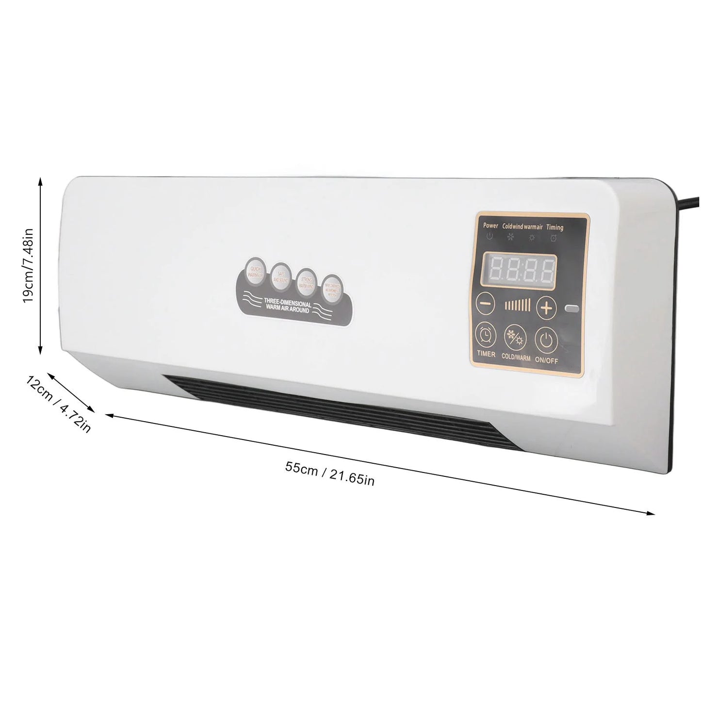 Air Cooler Air Cooler Machine Small Air Conditioner Heater Portable Wall Mounted Air Conditioning Hot Fan for Bathroom Bedroom