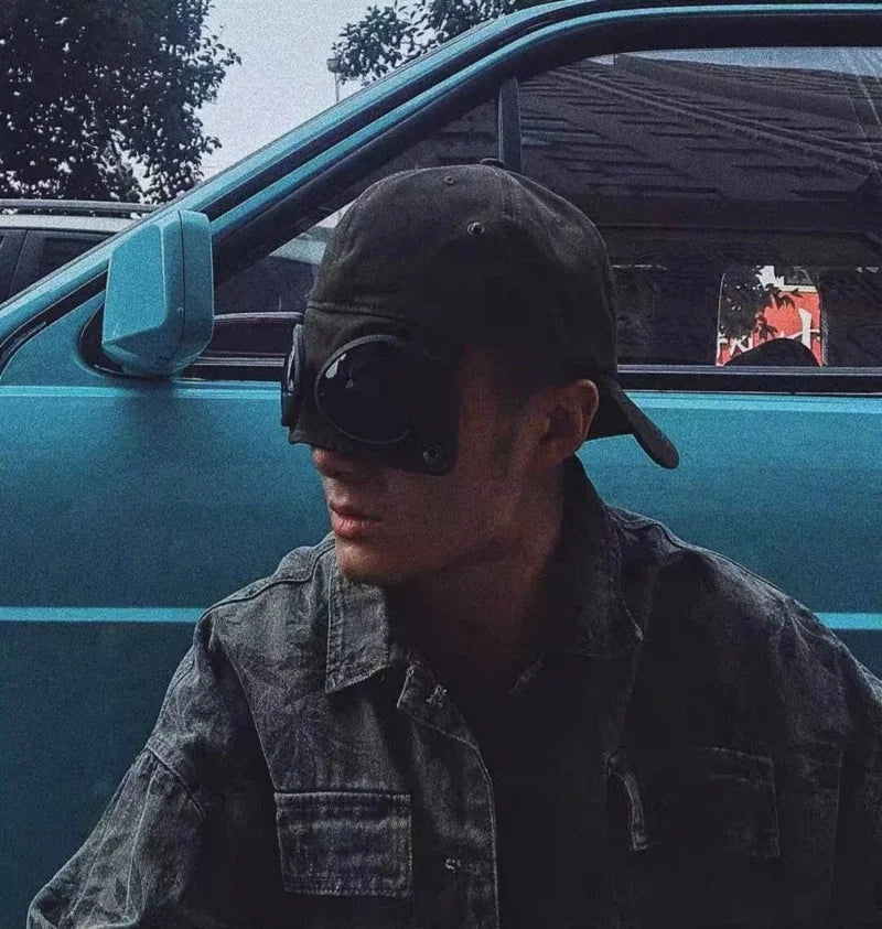 2024 New Fashion Pilot hat Summer Personality Glasses Baseball cap unisex trend sunglasses baseball cap