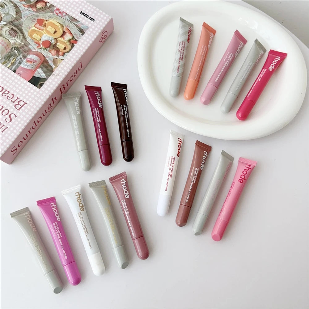 Rhode Makeup Lipstick Phone Case Moisturizer Lip Gloss Lines Lasting Nourishing Ins Salty Tan Raspberry Toast Espresso with Box