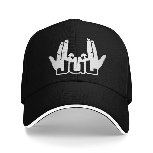 Jul Sign  Rapper Logo  Baseball Cap Hip Hop JUL Sandwich Caps Unisex Breathable Sun Cap Running Golf