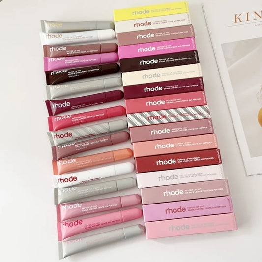 Rhode Makeup Lipstick Phone Case Moisturizer Lip Gloss Lines Lasting Nourishing Ins Salty Tan Raspberry Toast Espresso with Box