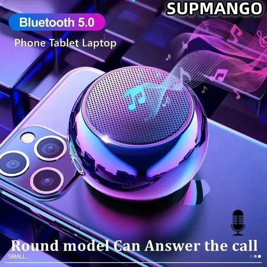 Mini enceinte Bluetooth stéréo en métal qui se glisse de partout